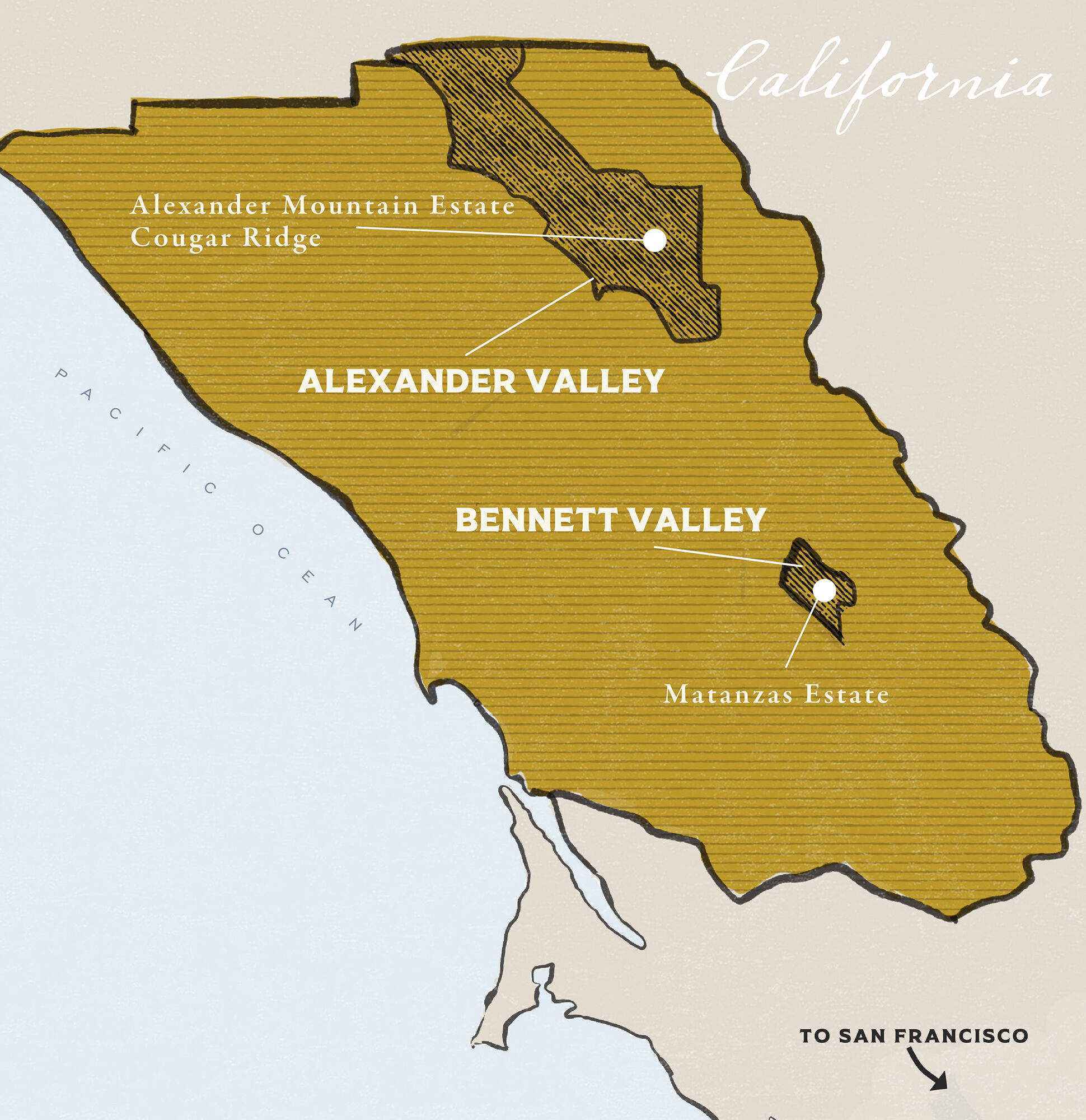 Map of Sonoma County