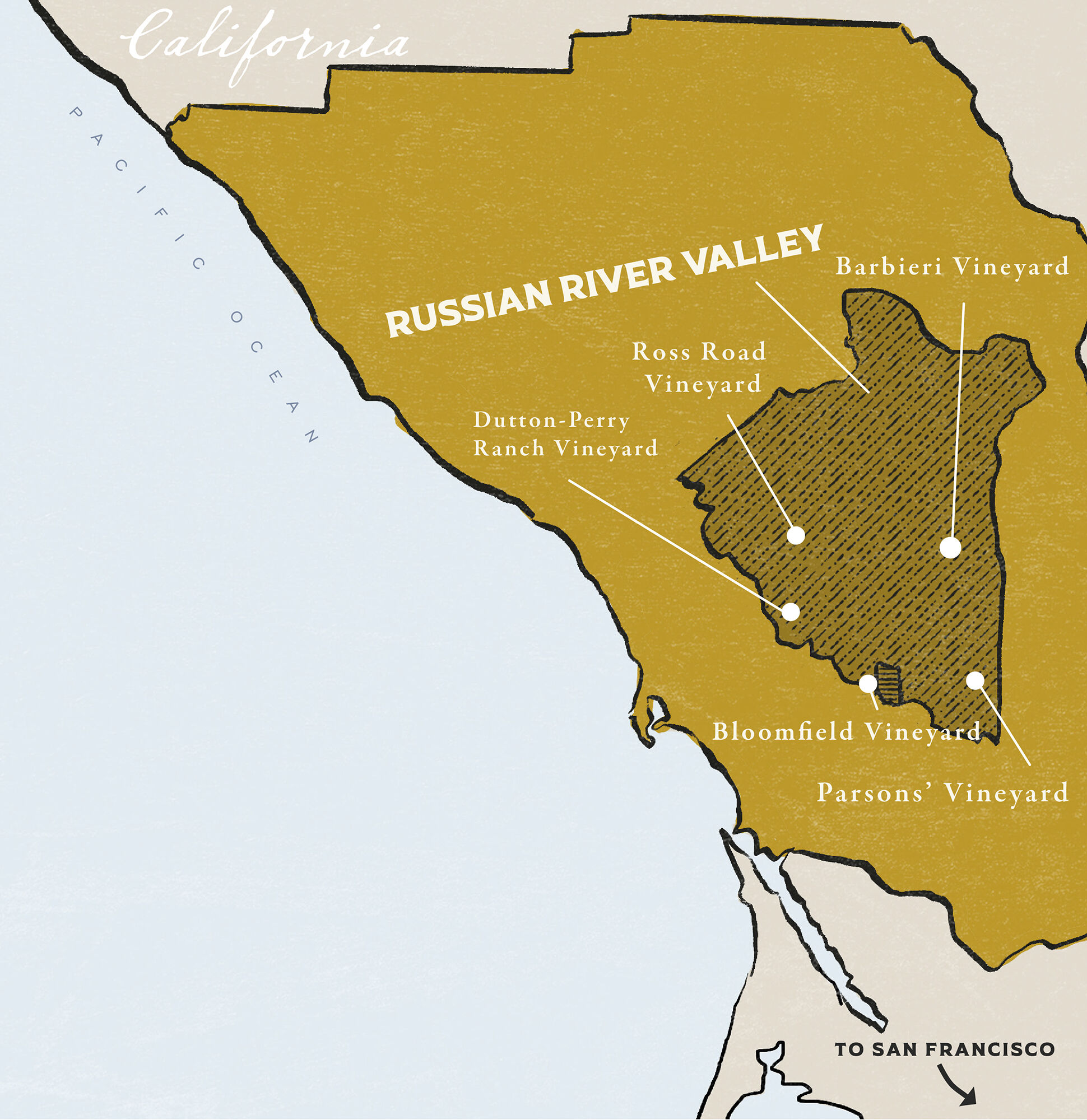 Map of Sonoma County